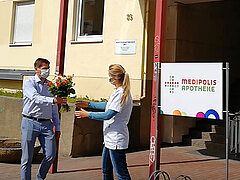 Die Saale-Apotheke feierte im Mai 2020 ihr 15. Medipolis Jubiläum